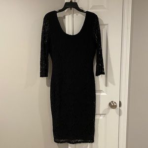 Love Fire Juniors Lace Detail Midi Dress